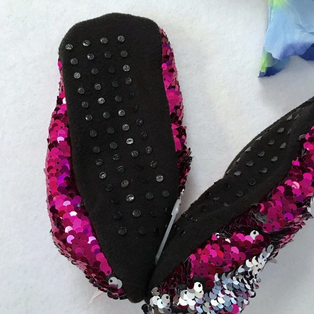 More than Magic NWT Sequins Slippers Girls M/L
